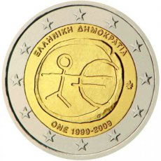 Griekenland 2 Euro 2009, EMU 10 Jaar Euro, FDC