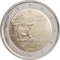 San Marino 2 Euro 2016, Donatello, FDC