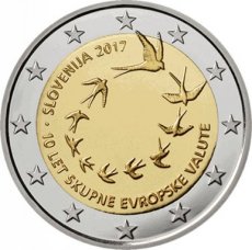 Slovenië 2 Euro 2017, 10 Jaar Euro In Slovenië, FDC
