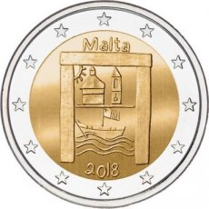 Malta, 2 Euro 2018, Cultureel Erfgoed zonder muntmeesterteken, FDC
