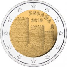 19-SPA-2E.1 Spanje 2 Euro 2019, Muren van Avila, FDC