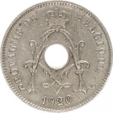 Belgium, 10 Centimes 1920 FR, Morin 337a, VF+