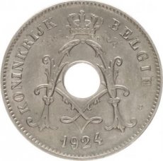 Belgium, 10 Centimes 1924 FL, Morin 343, XF
